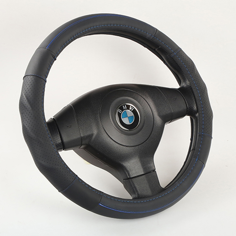 Valleycomfy Microfiber Leather Steering Wheel Covers Universal 