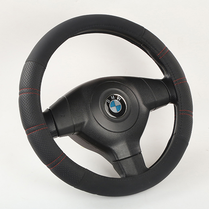 Cheap Nice Wholesale Mircrofiber leather  Car Steering Wheel Cover