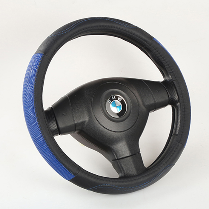 Non-slip pu leather soft breathable auto car steering wheel cover made in China 