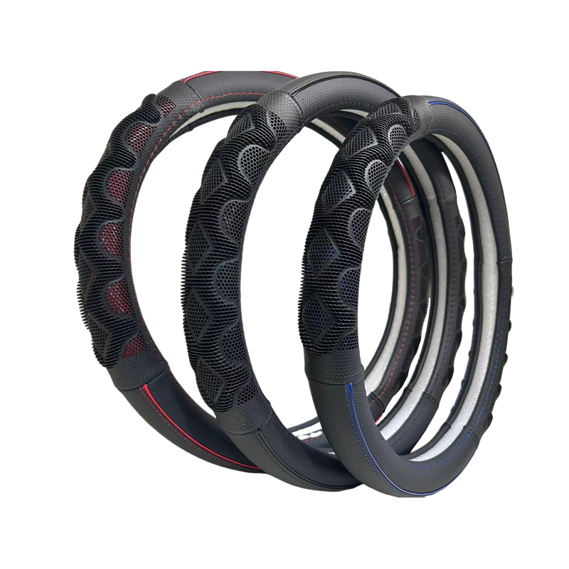 Universal Genuine Leather steering wheel cover